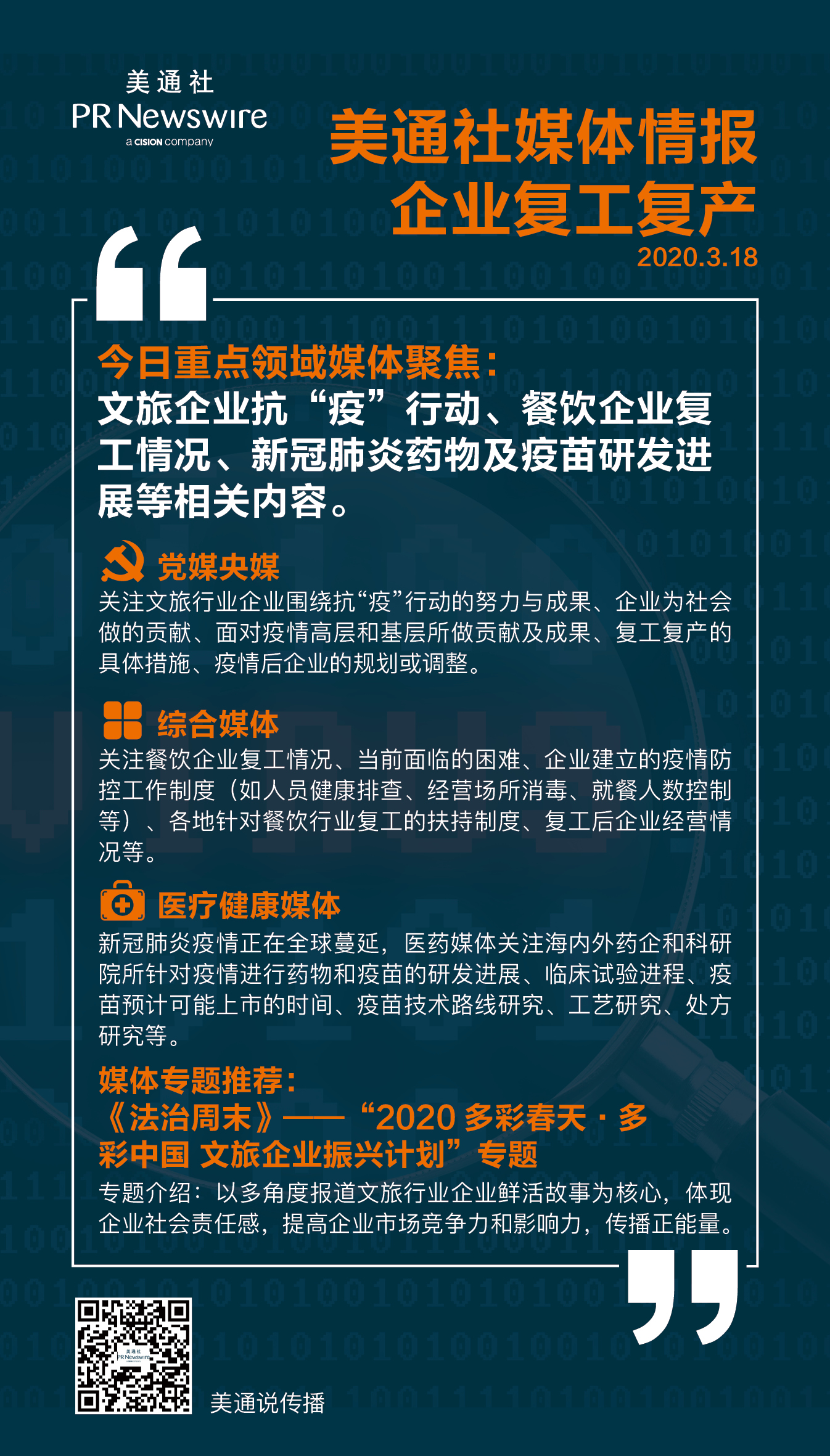 【3.20一周媒體聚焦】金融科技、文旅、時(shí)尚消費(fèi)企業(yè)振興與發(fā)展