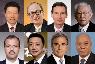 入圍名單由8位具豐富經(jīng)驗(yàn)和領(lǐng)導(dǎo)地位的國(guó)際評(píng)審嚴(yán)謹(jǐn)篩選。（由上至下, 從左至右）泰國(guó)商會(huì)暨泰國(guó)貿(mào)易委員會(huì)秘書長(zhǎng)Vichai Assarasakorn、世界黃金協(xié)會(huì)遠(yuǎn)東區(qū)董事總經(jīng)理鄭良豪、國(guó)際鉑金協(xié)會(huì)首席執(zhí)行官高偉政(James Courage)、東京鉆石交易所(Tokyo Diamond Exchange)名譽(yù)主席加藤英高、荷蘭銀行(ABN AMRO Group)國(guó)際鉆石及珠寶部亞洲區(qū)主管Biju Patnaik、上海鉆石交易所總裁林強(qiáng)、美國(guó)珠寶商協(xié)會(huì)（Jewelers of America）執(zhí)行長(zhǎng)倫奇（Matthew Runci）、國(guó)際有色寶石協(xié)會(huì)主席袁健榮