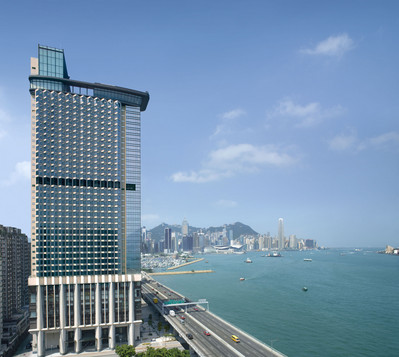 香港港島海逸君綽酒店臨海而立。