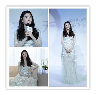 張雨綺以其驚艷的“無死角美麗”，詮釋凝潤、晶透、柔滑的天寵冰肌