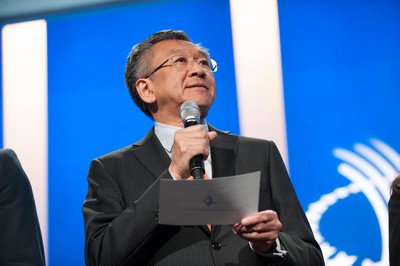 安利公益基金會(huì)常務(wù)副主席，安利（中國(guó)）總裁黃德蔭在克林頓全球倡議年會(huì)演講